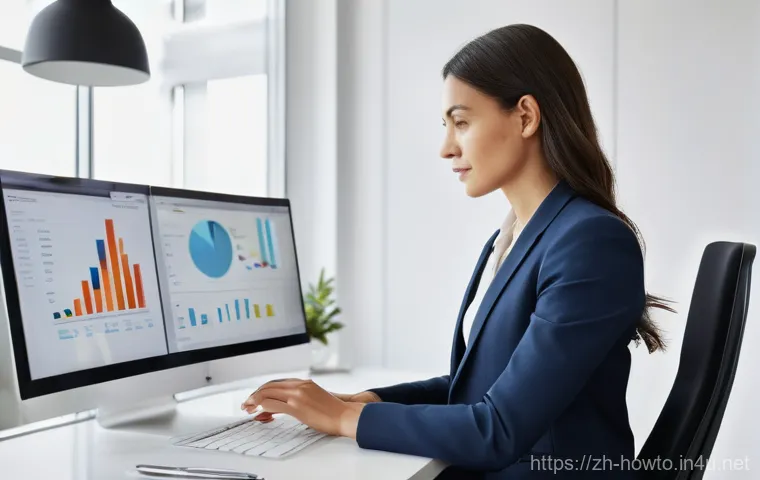 프로젝트 관리 소프트웨어 활용법 - **Prompt:** A diverse, multinational team of professionals (two women, two men, various ethnicities,...