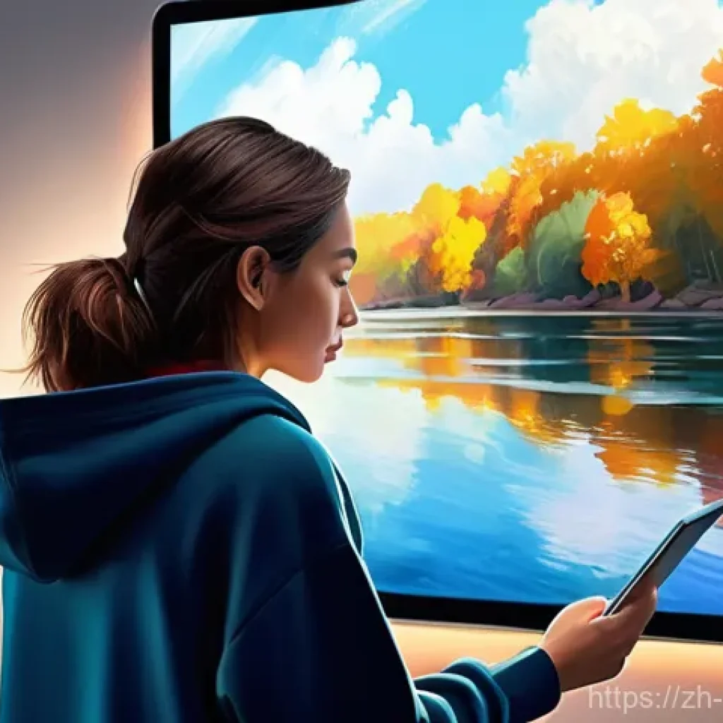 아이패드 드로잉 활용법 - **Prompt 1: "The Digital Maestro's Canvas"**
    A fully clothed, focused female digital artist, in ...