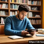 전자책 활용법 - **Prompt 1: The Thoughtful Reader's Choice**
    "A young adult, ethnically ambiguous and dressed in...