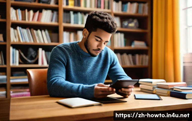 전자책 활용법 - **Prompt 1: The Thoughtful Reader's Choice**
    "A young adult, ethnically ambiguous and dressed in...